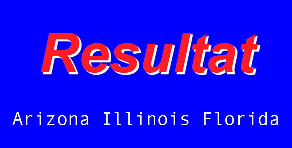 resultat primærvalg arizona illinois florida