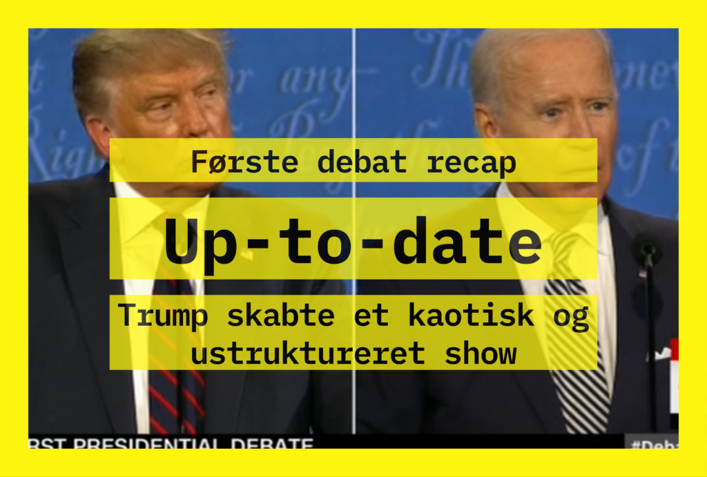 Selv for Trumps standard var den første debat et totalt kaotisk og skræmmende show - for Biden er tingene uændrede